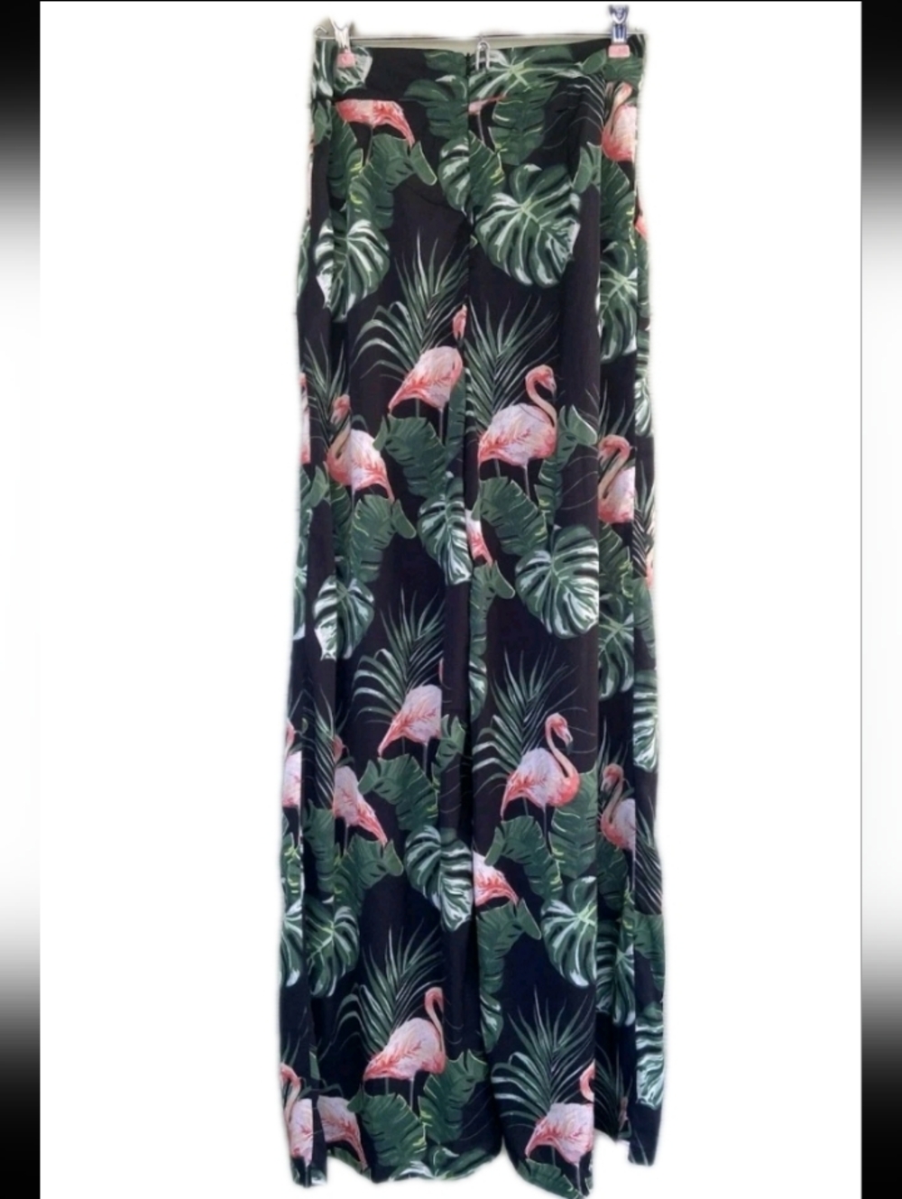 Nwt Boohoo Night Tropical Print Wide Leg Pants 6 27/31